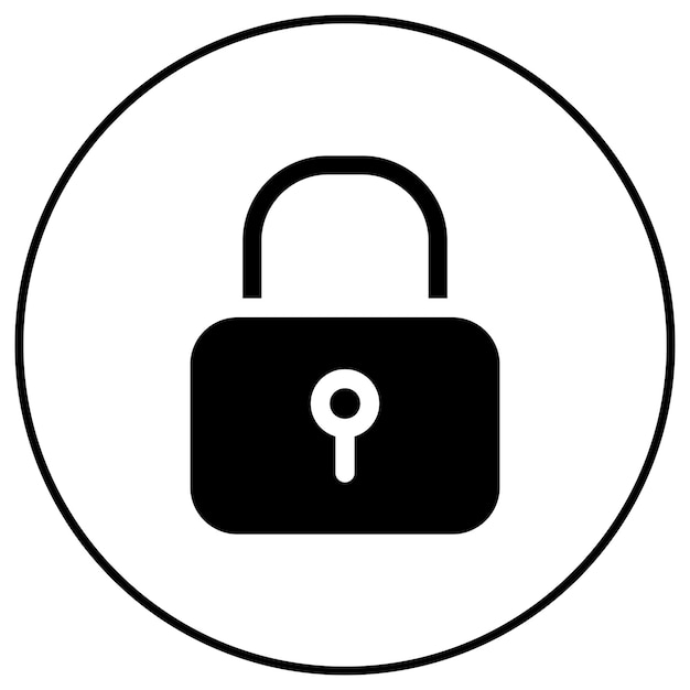 Lock icon vector image Can be used for UI