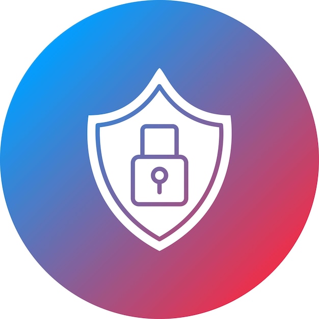 Lock Shield icon vector image Can be used for Security