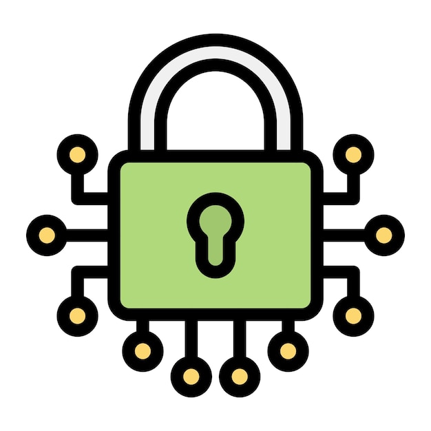 Lock Vector Icon Design Illustration