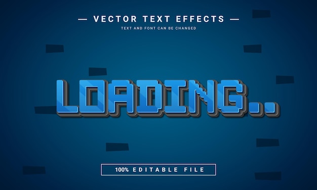 loding editable 3d text effect template