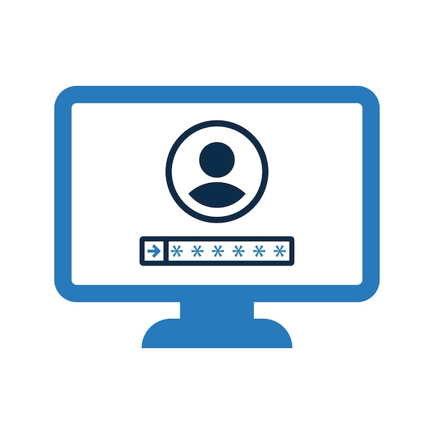 Login monitor registration icon