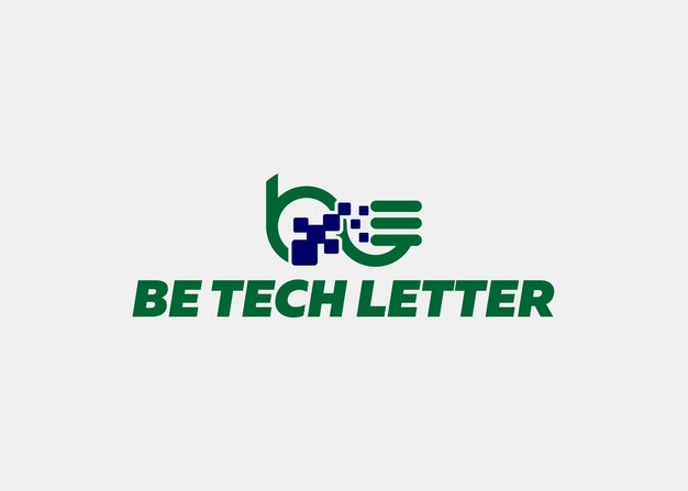 LOGO BE TECH LETTER COMPANY NAME