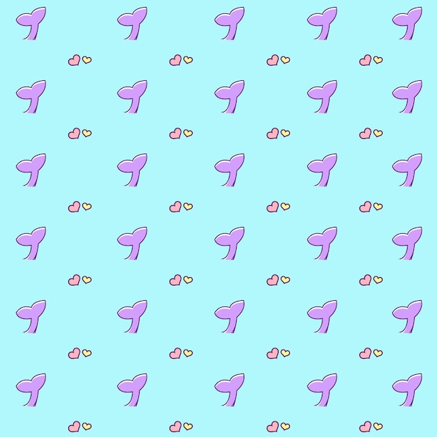 Logo design cute whale Vector