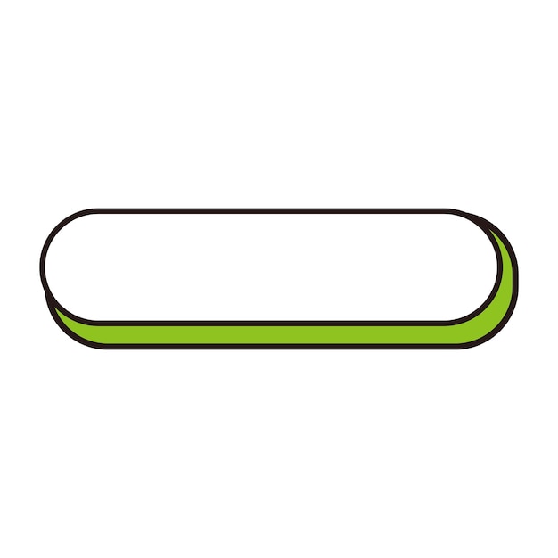 long button blank illustration icon illustration