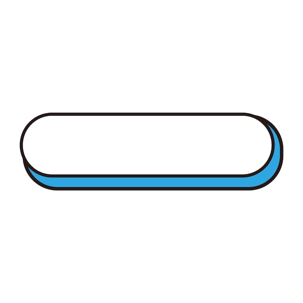 long button blank illustration icon illustration