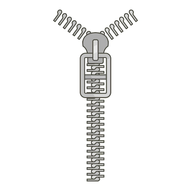 long zip icon cartoon illustration of long zip vector icon for web