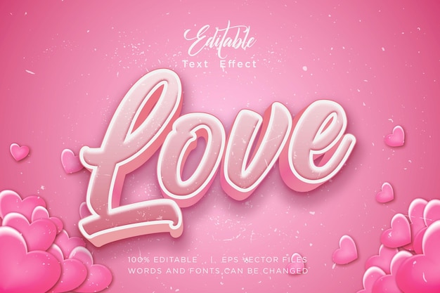 love story text effect