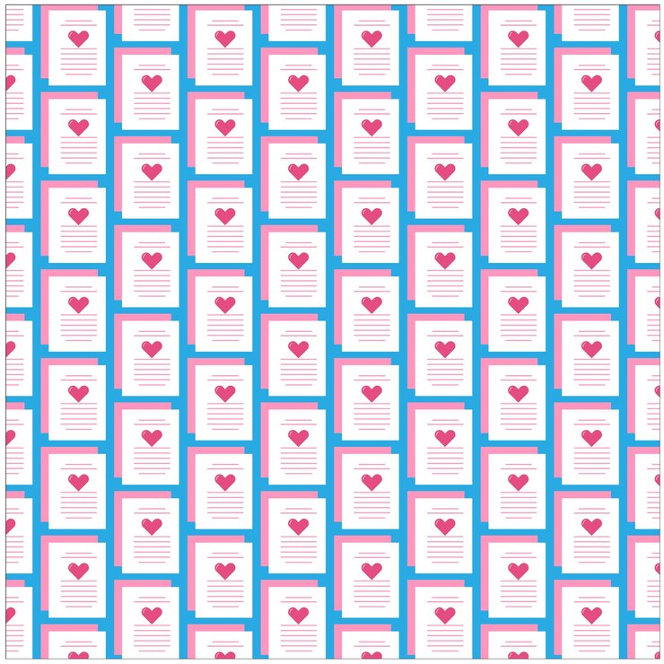 Lovely Heart Letter Pattern
