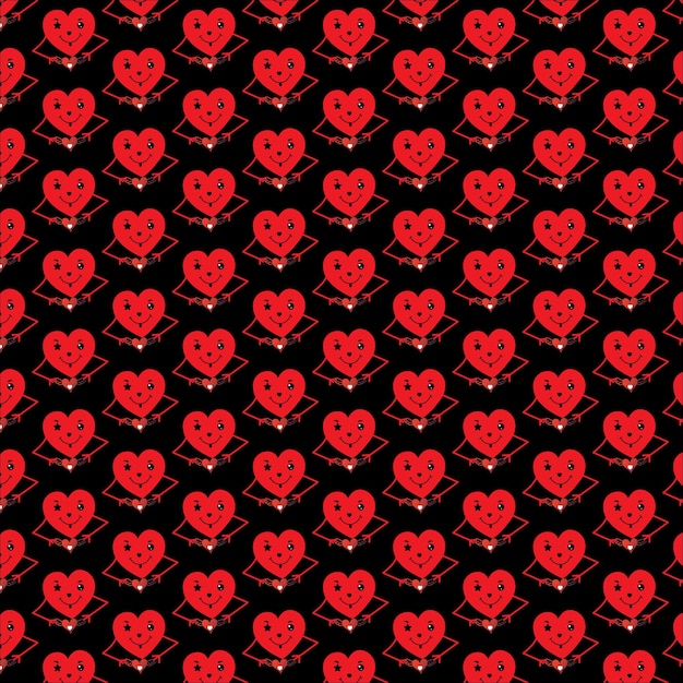 lovely hearts pattern in different sizes