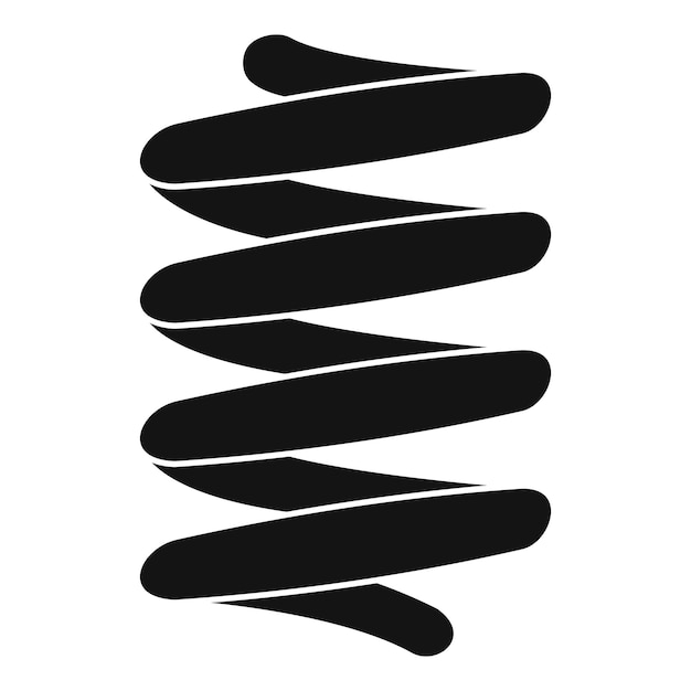 Low car spring icon Simple illustration of low car spring vector icon for web design isolated on white background