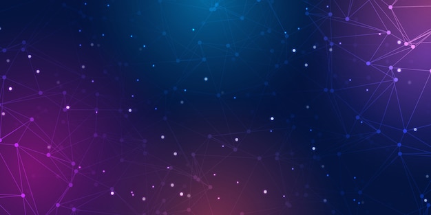 Low poly abstract banner design 