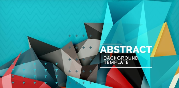 Low poly design 3d triangular shape background mosaic abstract design template