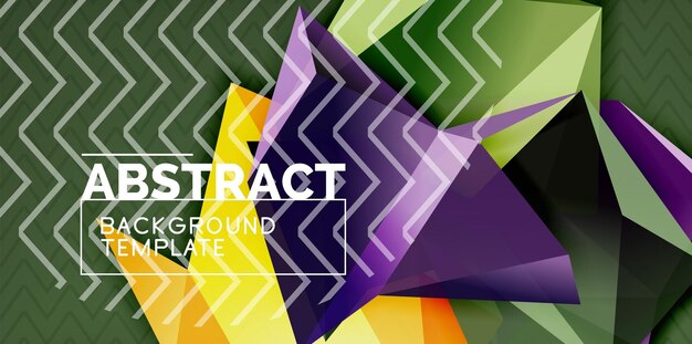 low poly design 3d triangular shape background mosaic abstract design template