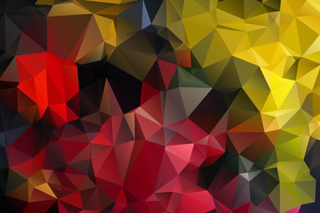 Low poly geometry colorful background