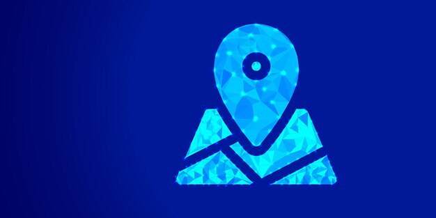 low poly location design stylized geometric 3d map elements for games apps and visualizations