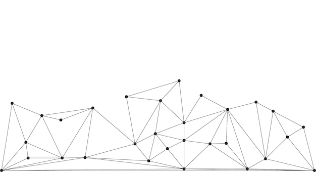 Low Poly Network Design Stylized 3D Connection Nodes and Web Structures for Tech UI Apps and Digital Visuals