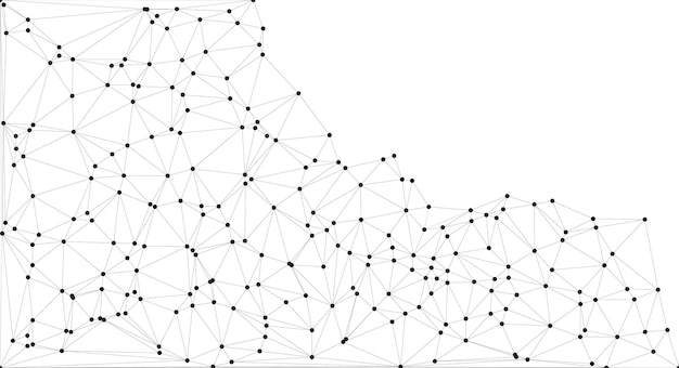 Low Poly Network Design Stylized 3D Connection Nodes and Web Structures for Tech UI Apps and Digital Visuals