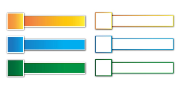 lower third set design for banner element design