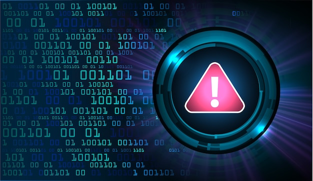 Lukket hængelås på digital baggrund, cyber sikkerhed