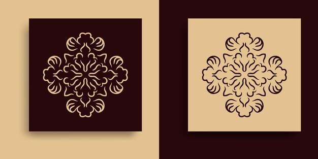Lüks logo monogram arma şablonu tasarım vektör çizimi.