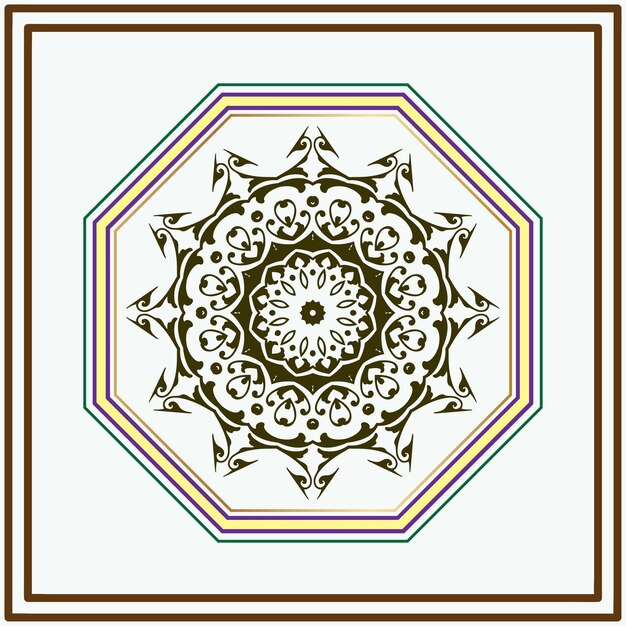 Lüks mandala vektör tasarımı