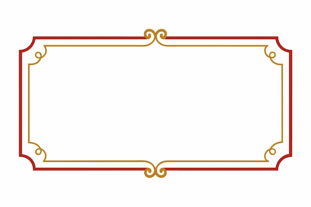 luxurious ornamental gold frame border illustration background vector design element background