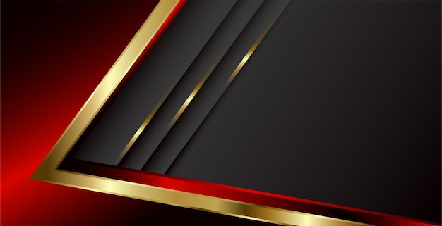 Luxury abstract background with golden lines on dark, modern black backdrop concept 3d style.