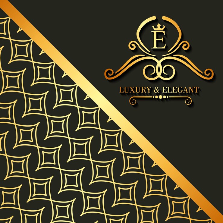 Vektör luxury and elegant floral golden abstract card