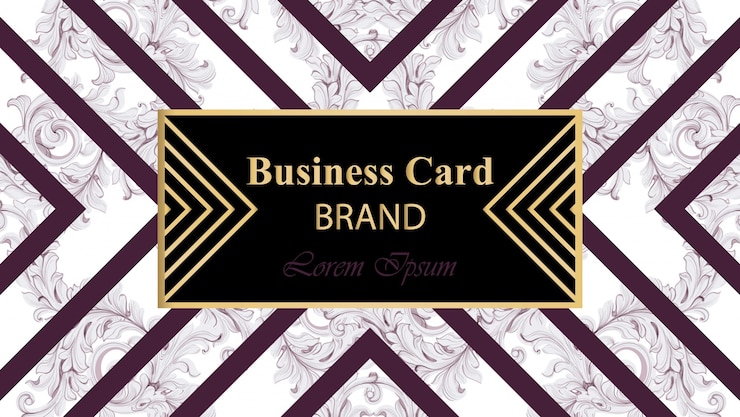 Vektör luxury brand card with abstract ornament vector. background design illustration. place for texts