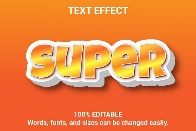 luxury editable 3d text effect template.