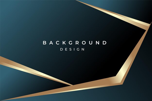 luxury elegant background design with shiny gold line shape abstract element