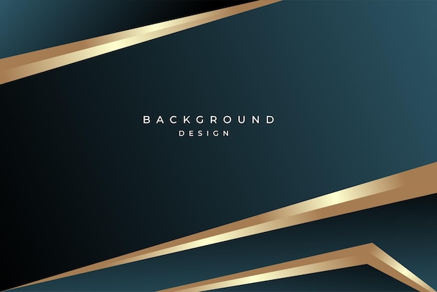 luxury elegant background design with shiny gold line shape abstract element
