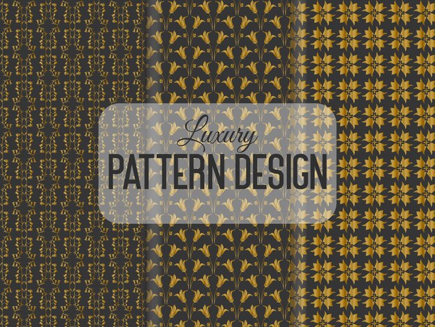 Luxury fabric pattern design template