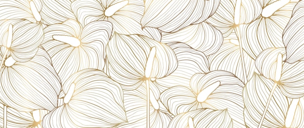 Luxury floral background with royal calla lilies flowers
