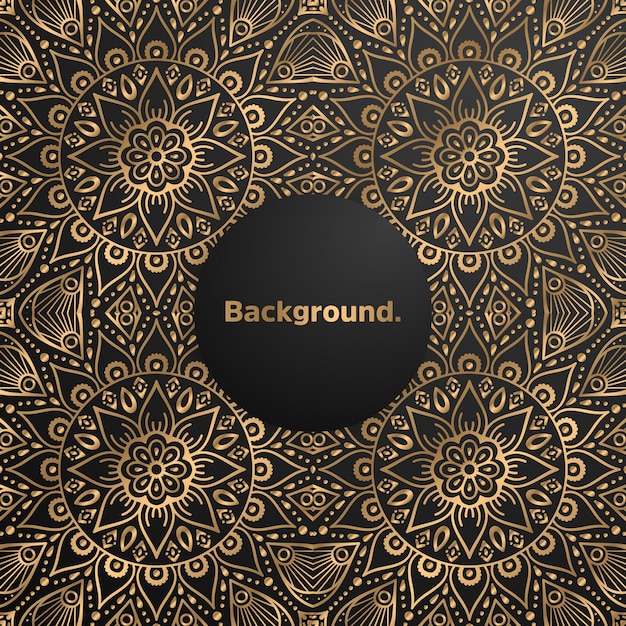luxury gold background colorful mandala