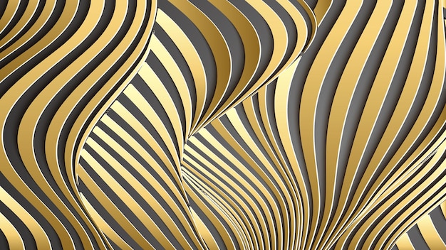 Luxury gold background. Wavy gold landscape consept of gold vector background with gradient lines on dark background.