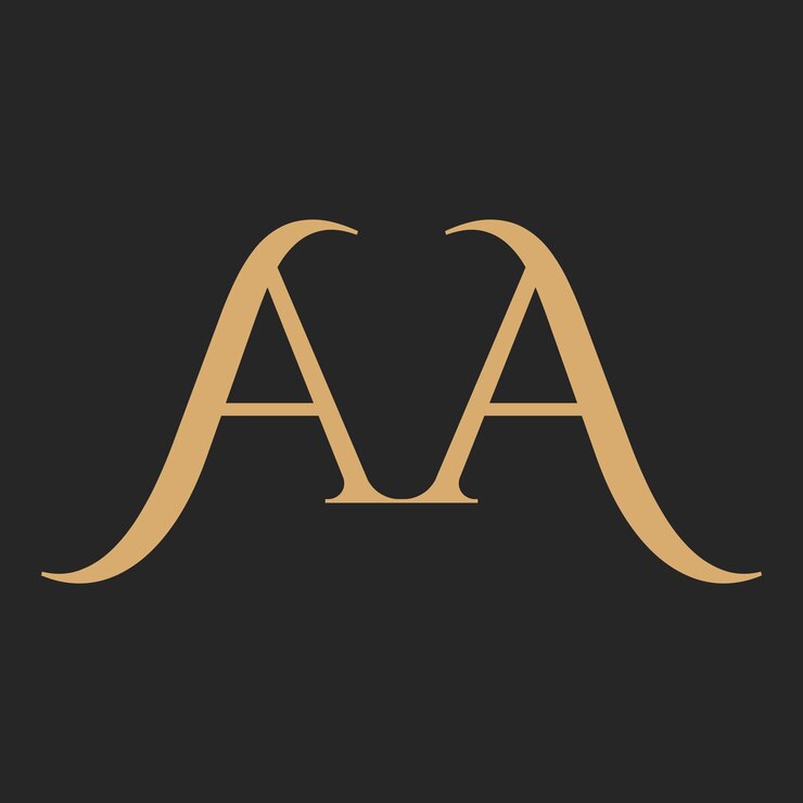 Vektör luxury letter aa logo design template