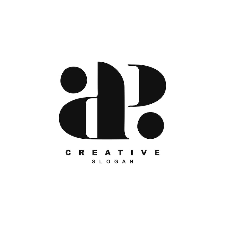 Vektör luxury letter aa or ap logo design for your brand or business