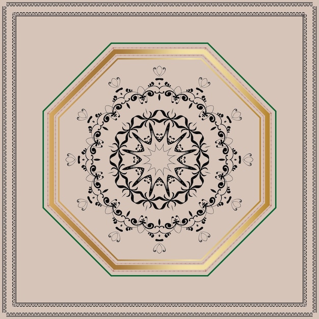 Luxury mandala vector design