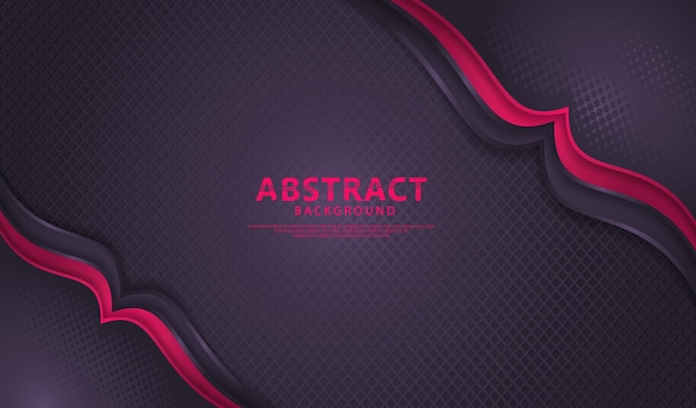 Luxury overlap layers background with lines effect Realistic halftone dots on textured dark background