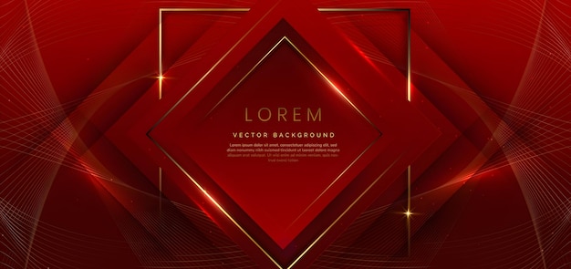 Luxury Red Gold Background