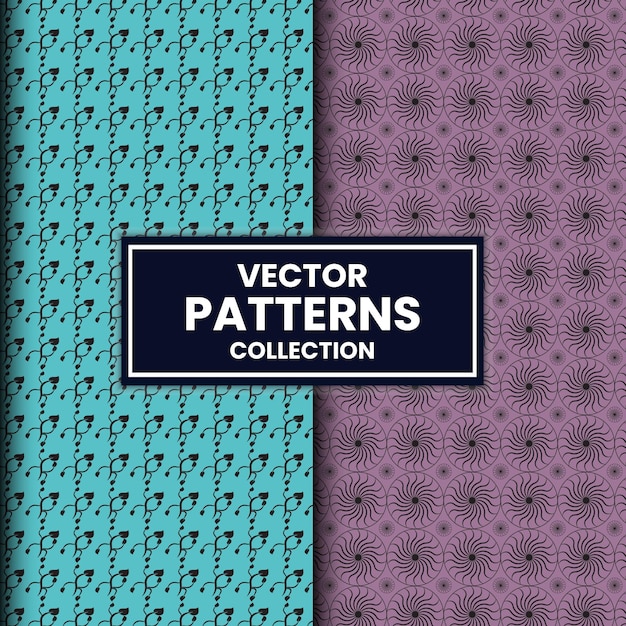 Luxury set seamless floral pattern collection for vintage design with fabrics pattern