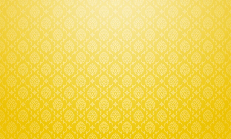 Vektör luxury thai pattern golden background vector illustration lai thai element pattern bright yellow gold theme