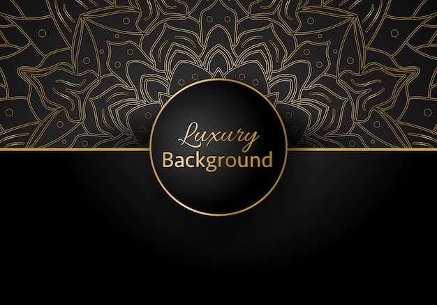 Luxury vector mandala background design with golden color pattern Vector ornamental mandala design