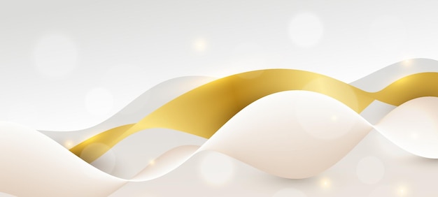 Luxury White and Gold Background