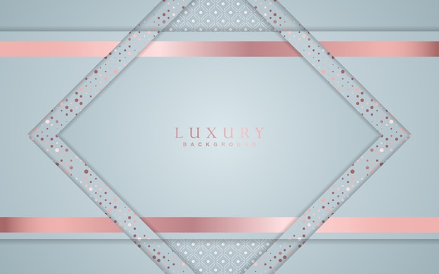 Luxury white background with golden glitters decoration