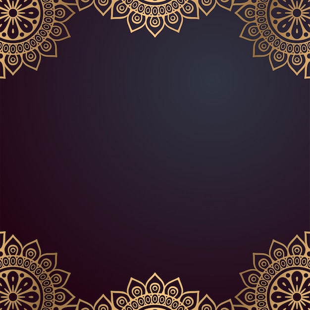 Lyxig ornamental mandala designbakgrund