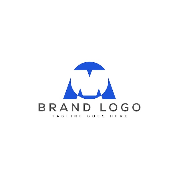 M logo design vector template design for brand