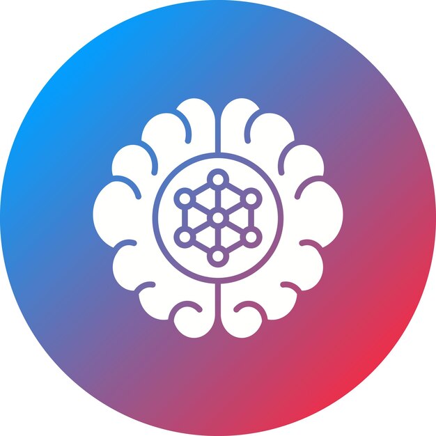 machine learning icon vector image can be used for big data