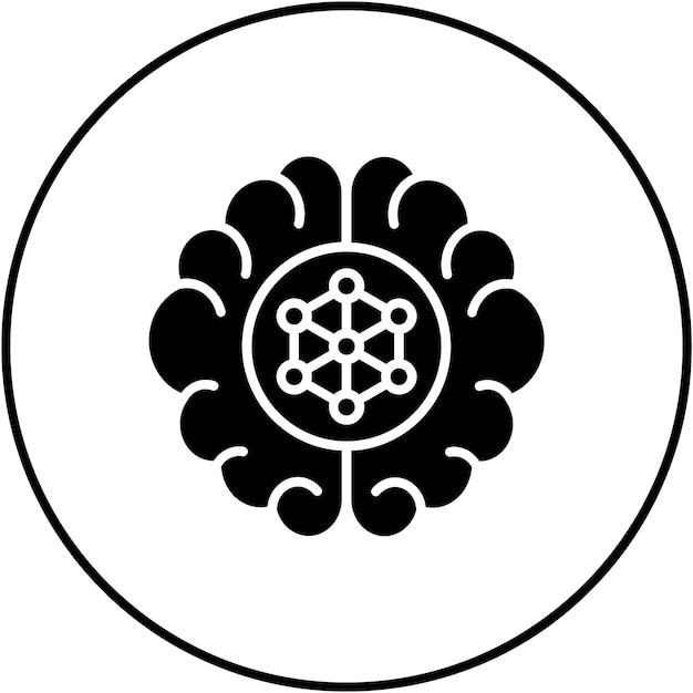 machine learning icon vector image can be used for big data